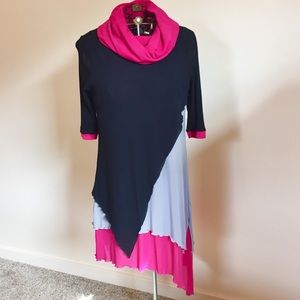 E. Laine Design asymmetrical layered dress